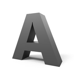 Grey letter A