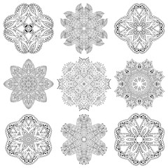Set of mandalas