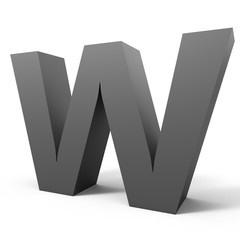 Grey letter W