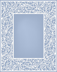 stylization floral frame