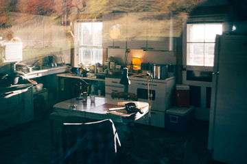 Vintage cabin indoor