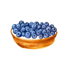 watercolor cake with blueberries