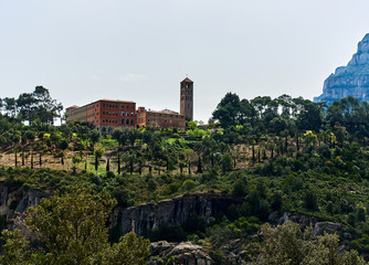Monastery Sant Benet de Montserrat. Catalonia, Spain