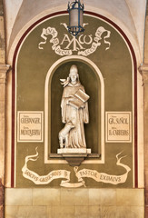 Sculpture of Gregori Maria Sunyol - obrazy, fototapety, plakaty