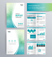 page layout for company profile, annual report, brochure, and flyer layout template. with info graphic element. and vector A4 size  for editable 