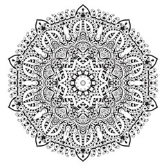 Ethnic round ornament. Hand drawn mandala