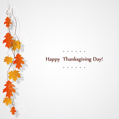 Happy Thanksgiving Day celebrations greeting card