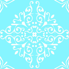 Gorgeous seamless pattern from Moroccan tiles, ornaments.