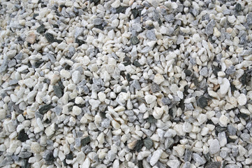 Texture, pattern, background. marble chips for landscaping pebbles close-up samples, marble pebbles