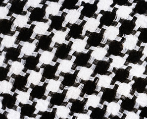 background with houndstooth fabric pattern