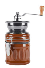 coffee mill on a white isolated background