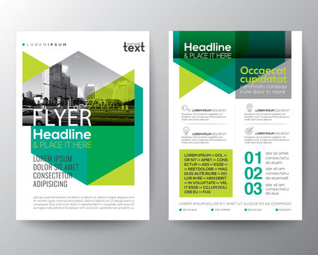 Abstract green background for Poster Brochure Flyer design Layout