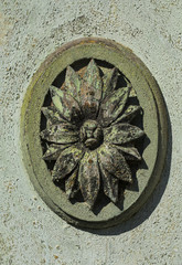 Old door carved detail