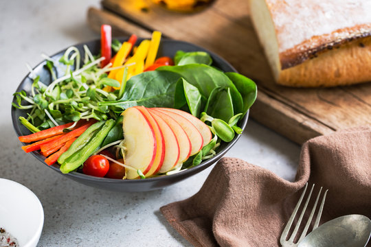 Apple with Spinach salad