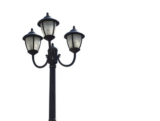 Fototapeta na wymiar Isolated street lamp