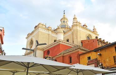 Iglesia del Salvador en la plaza del Pan, Sevilla, España