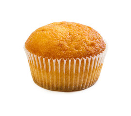 Muffin isolated on white background