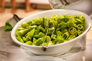 green pepper in the bowl