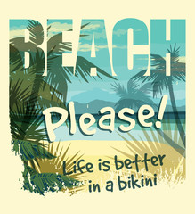 Obraz premium Vector illustration with the slogan for t-shirts