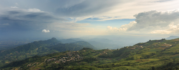 Mountain road at phu-tubberk Phetchabun,Thailand.