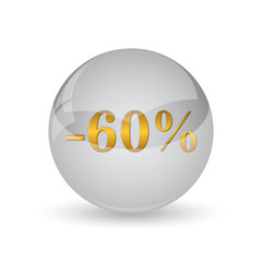 60 percent discount icon