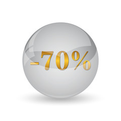 70 percent discount icon