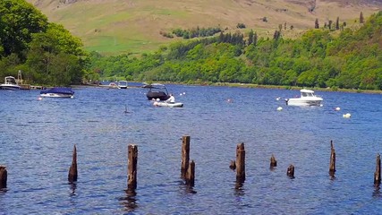 Loch Earn, Scotland, UK. May 29th 2016. Speed boats enjoying the summer sunshine on Loch Earn, Scotland, UK