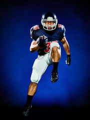 Fototapeta na wymiar american football player man isolated