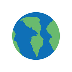 Obraz premium earth planet sphere. world globe icon. vector illustration