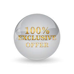 100% exclusive offer icon