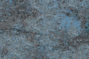 old spotty stained concrete wall texture background. color blue, gray