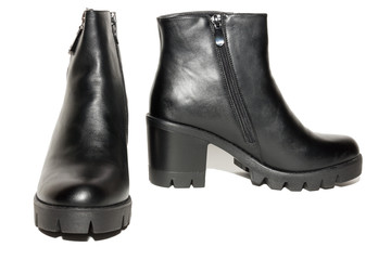 female shoes on a white background