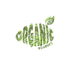 eco friendly natural label organic product sticker logo