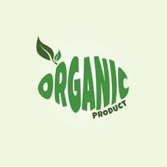 eco friendly natural label organic product sticker logo