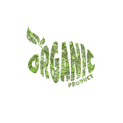 eco friendly natural label organic product sticker logo