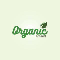 Naklejka premium eco friendly natural label organic product sticker logo