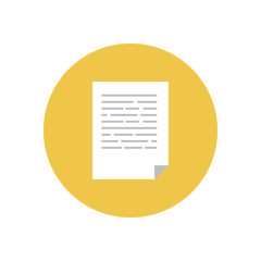 Fototapeta premium Flat Design Document colorful icon. Vector