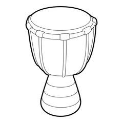 Tam tam icon. Outline illustration of tam tam vector icon for web