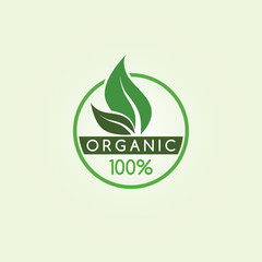 eco friendly natural label organic product sticker logo