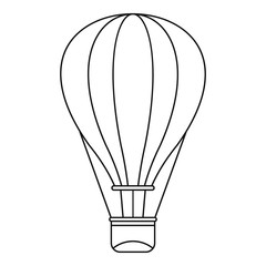 Fototapeta premium Hot air balloon icon. Outline illustration of baloon vector icon for web design
