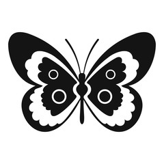 Butterfly icon. Simple illustration of butterfly vector icon for web