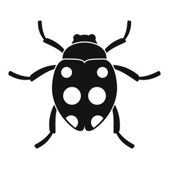 Ladybug icon. Simple illustration of ladybug vector icon for web
