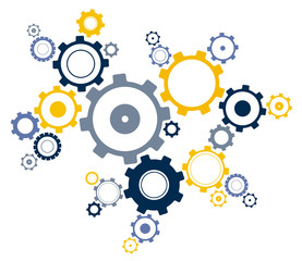 Linked Cogwheels Design