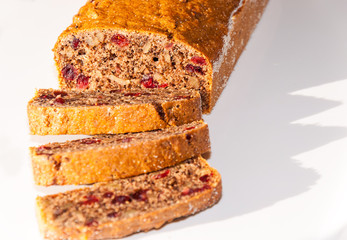 Czech traditional home made Christmas Pies isolated on white background