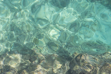 Blue clear sea surface
