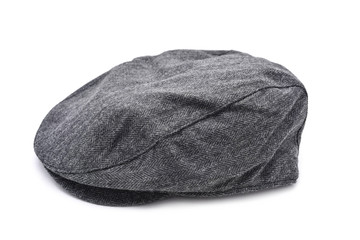 gray flat cap