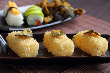 Sushi food style in Japan.