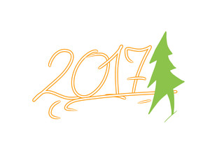 New Year 2017 spruce