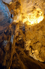 Inside the Ispingoli Cave karst in Sardinia Italy