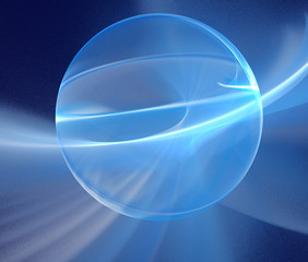 Fractal abstract globe in space